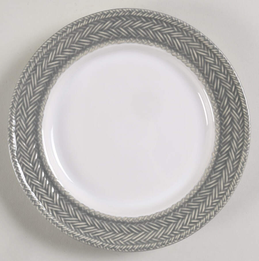 Le Panier Mist (Grey) Salad/Dessert Plate by Juliska Ceramics-1