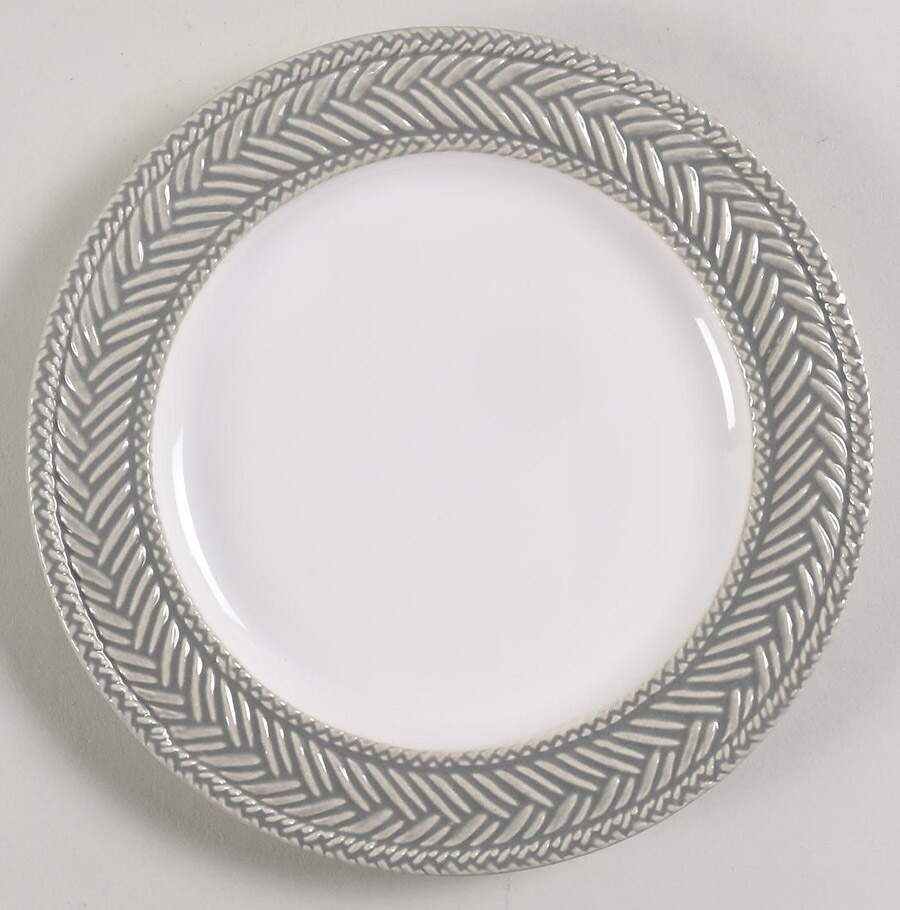 Le Panier Mist (Grey) Bread & Butter Plate by Juliska Ceramics-1