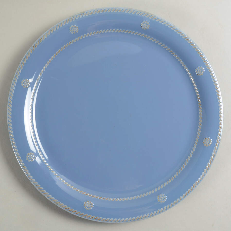Berry & Thread-Chambray Blue Melamine Dinner Plate by Juliska Ceramics-1