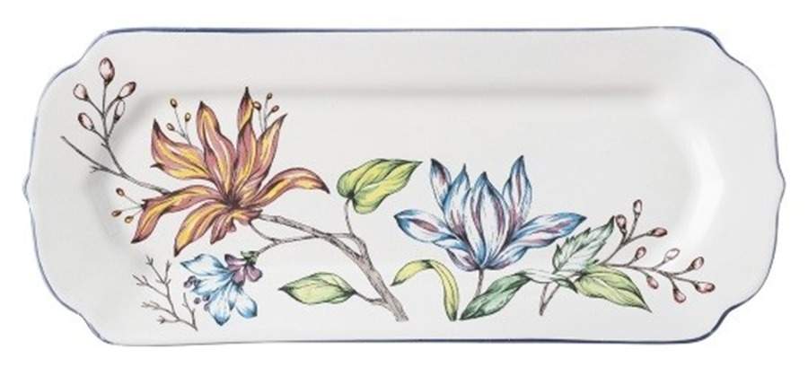 Floretta 15" Rectangular Tray by Juliska Ceramics-1