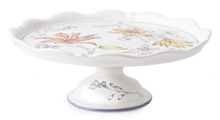 Floretta 12" Diameter Pedestal Cake Stand by Juliska Ceramics-1
