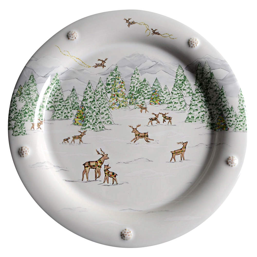 Berry and Thread North Pole Dinner Plate by Juliska Ceramics-1