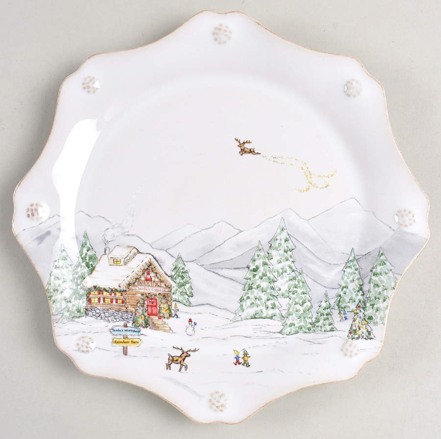Berry and Thread North Pole Salad Plate by Juliska Ceramics-1