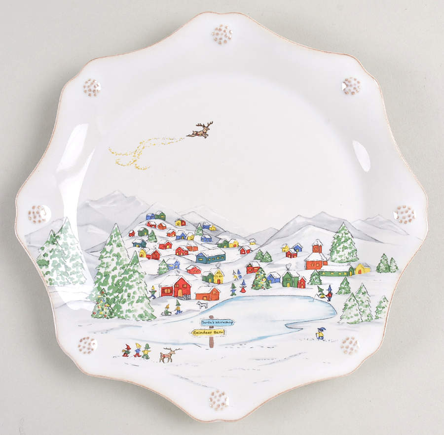 Berry and Thread North Pole Salad Plate by Juliska Ceramics-1