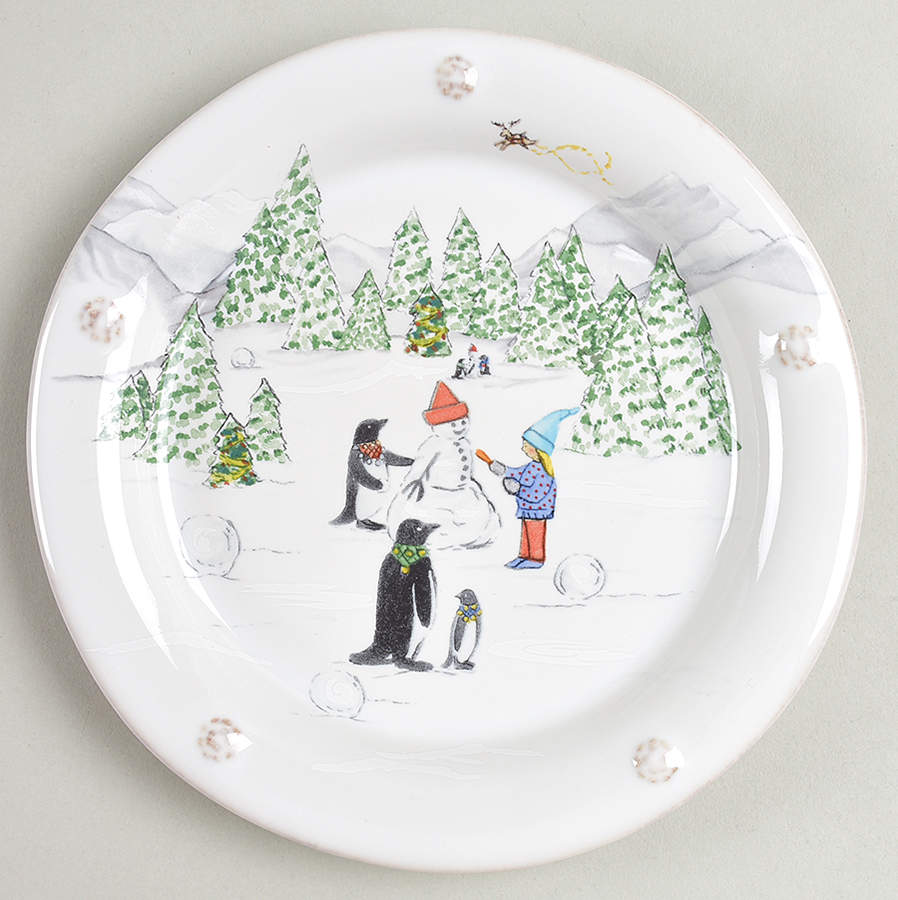 Berry and Thread North Pole Cocktail Plate by Juliska Ceramics-1