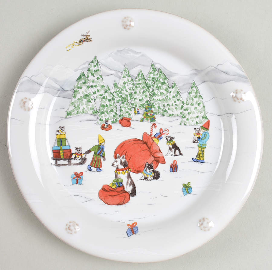 Berry and Thread North Pole Cocktail Plate by Juliska Ceramics-1