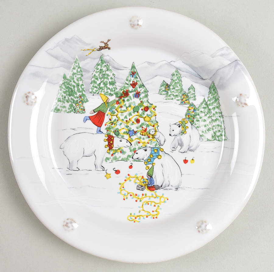 Berry and Thread North Pole Cocktail Plate by Juliska Ceramics-1