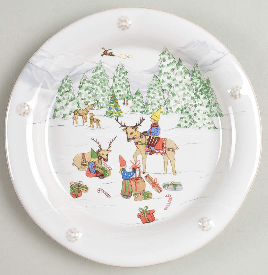 Berry and Thread North Pole Cocktail Plate by Juliska Ceramics-1