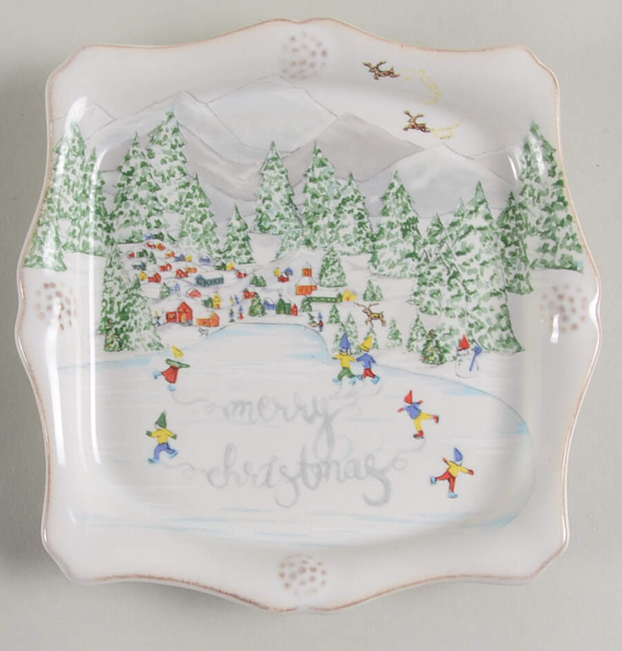 Berry and Thread North Pole 5" Trinket Tray by Juliska Ceramics-1