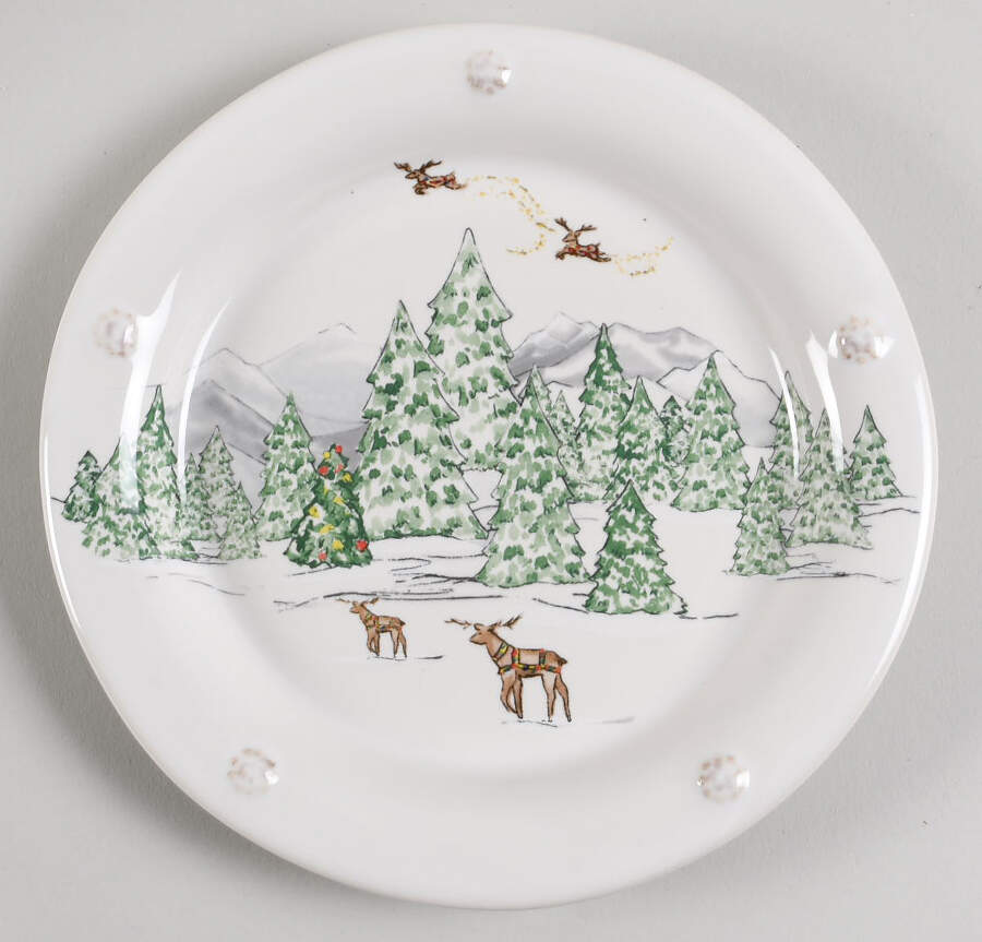 Berry and Thread North Pole Cocktail Plate by Juliska Ceramics-1