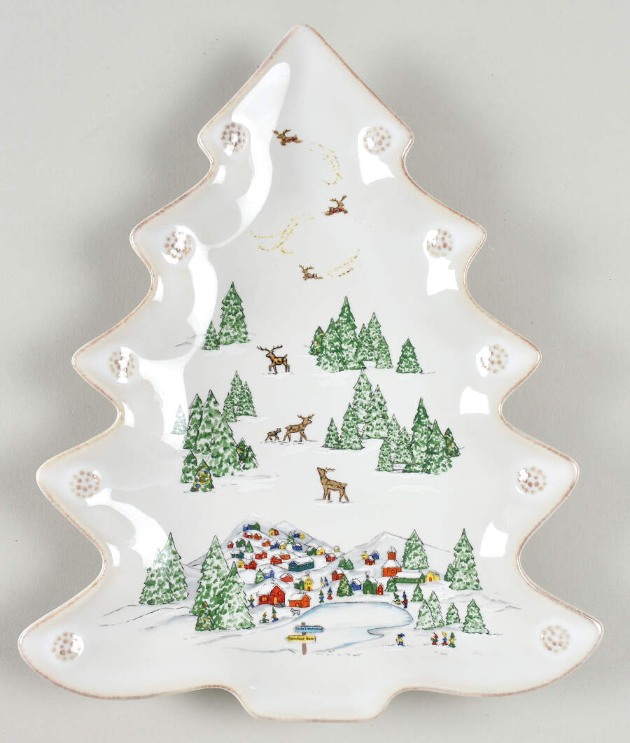 Berry and Thread North Pole 11" Figural Platter by Juliska Ceramics-1