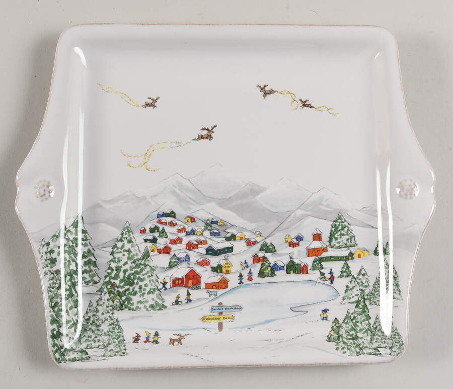 Berry and Thread North Pole Cookie Tray by Juliska Ceramics-1