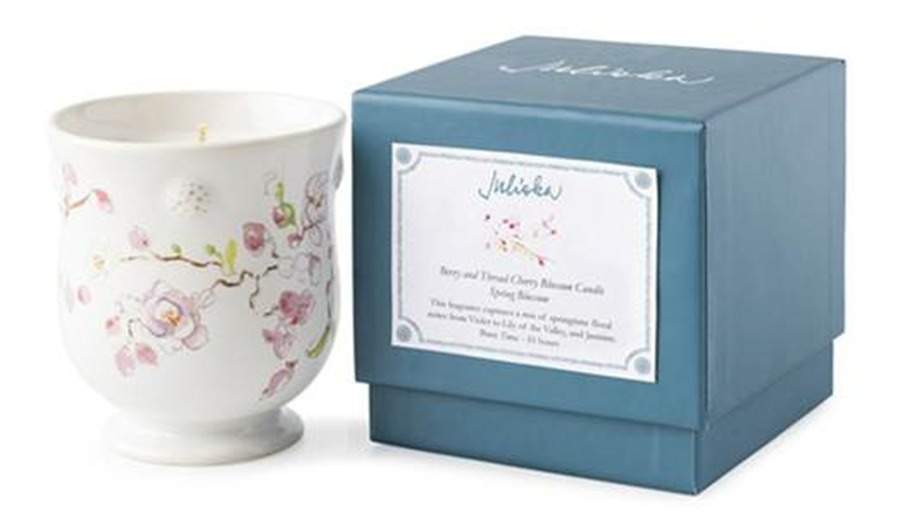 Berry and Thread Floral Sketch Votive Candleholder by Juliska Ceramics-1