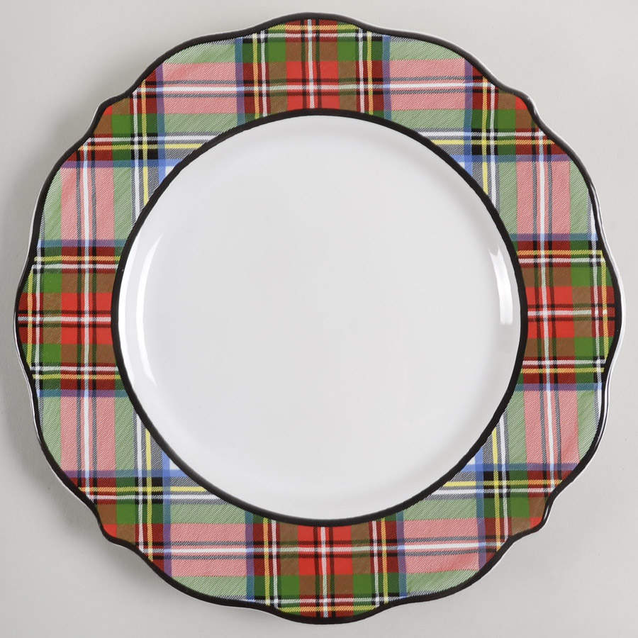 Stewart Tartan Dinner Plate by Juliska Ceramics-1