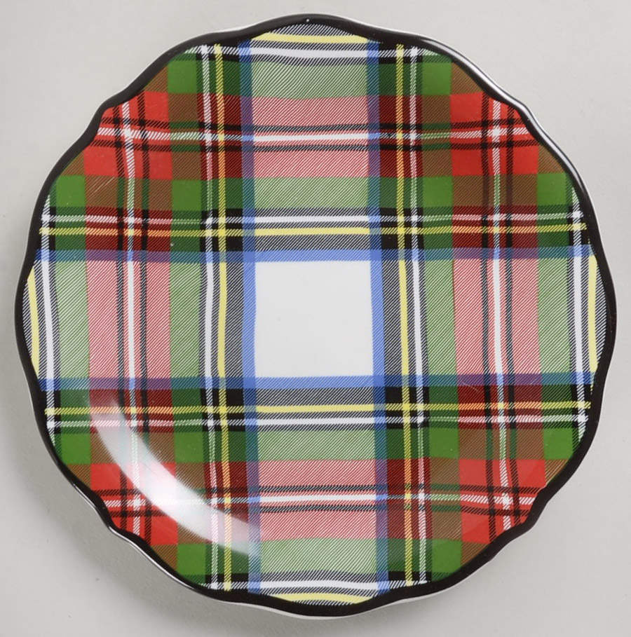 Stewart Tartan Cocktail Plate by Juliska Ceramics-1