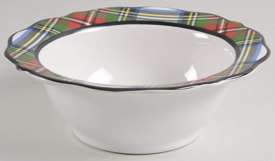 Stewart Tartan Soup/Cereal Bowl by Juliska Ceramics-1