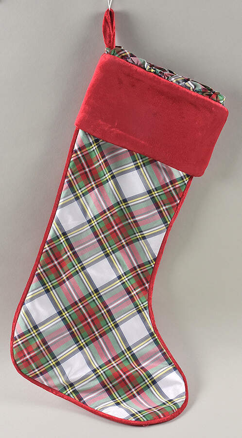 Stewart Tartan Cloth Stocking by Juliska Ceramics-1