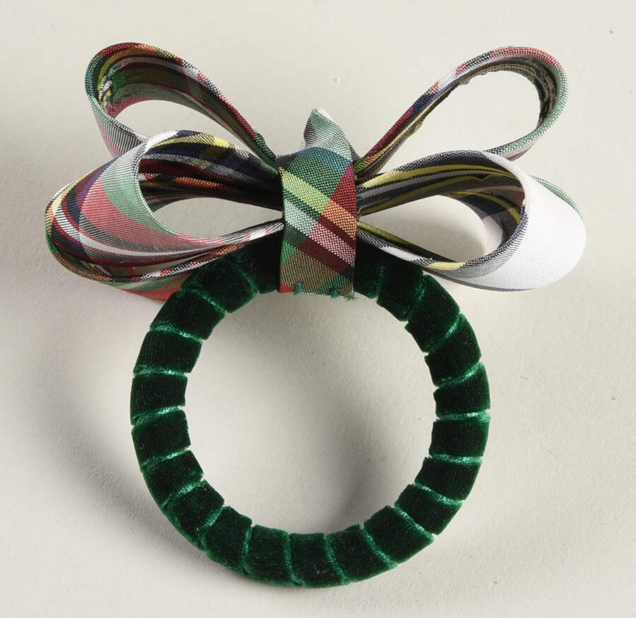 Stewart Tartan Napkin Ring by Juliska Ceramics-1