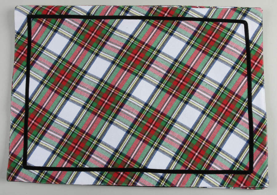 Stewart Tartan Cloth Placemat - Set of 4 by Juliska Ceramics-1