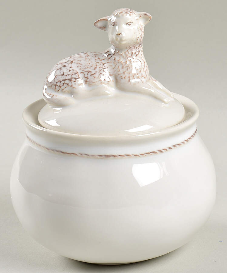 Clever Creatures Sugar Bowl & Lid by Juliska Ceramics-1