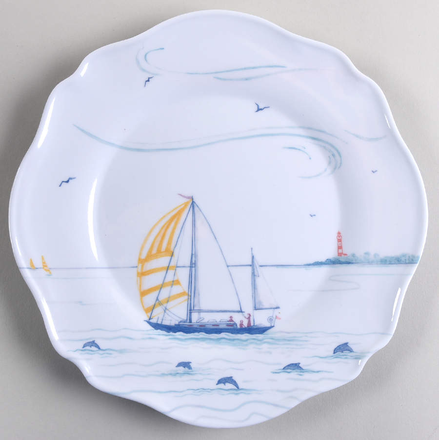 Country Estate Seaside Melamine Salad/Dessert Plate by Juliska Ceramics-1
