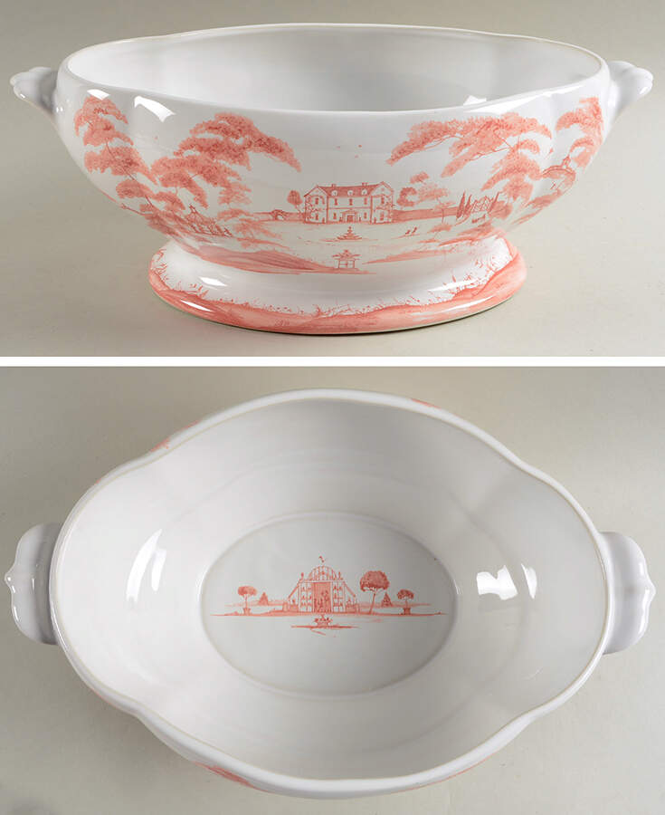 Country Estate Petal Pink Tureen No Lid by Juliska Ceramics-1