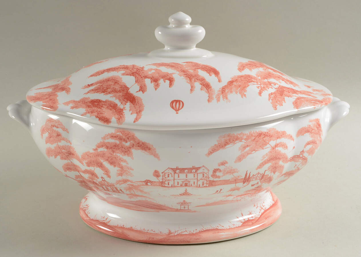 Country Estate Petal Pink Tureen &  Lid by Juliska Ceramics-1