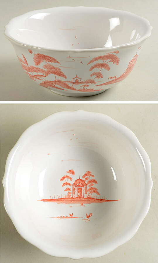 Country Estate Petal Pink Coupe Cereal Bowl by Juliska Ceramics-1