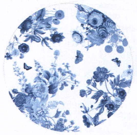 Field of Flowers Chambray Melamine Dinner Plate by Juliska Ceramics-1