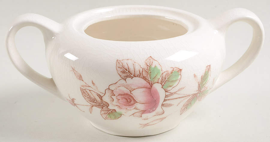 Rose of Sharon Sugar Bowl No Lid by Japan-1