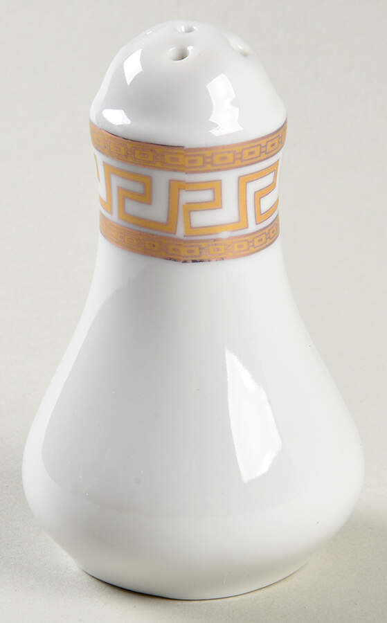 Greek Key Gold Salt Shaker by Joseph Sedgh Tablewr-1