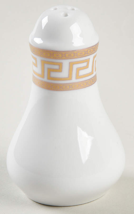 Greek Key Gold Pepper Shaker by Joseph Sedgh Tablewr-1