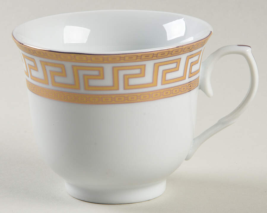 Greek Key Gold Footed Cup by Joseph Sedgh Tablewr-1