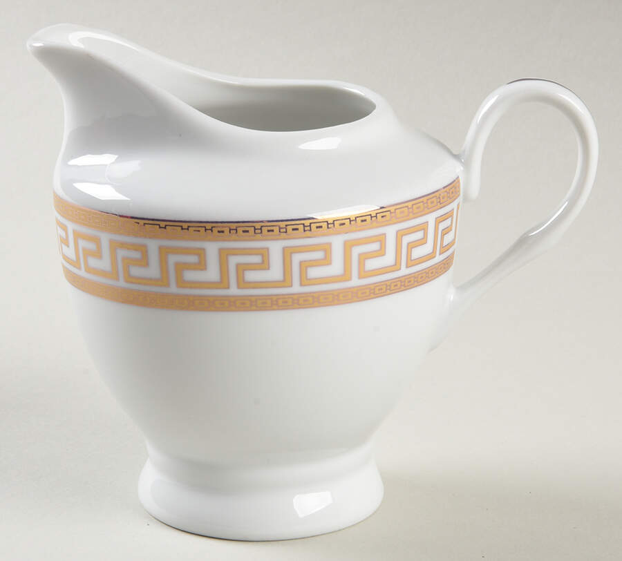 Greek Key Gold Creamer by Joseph Sedgh Tablewr-1