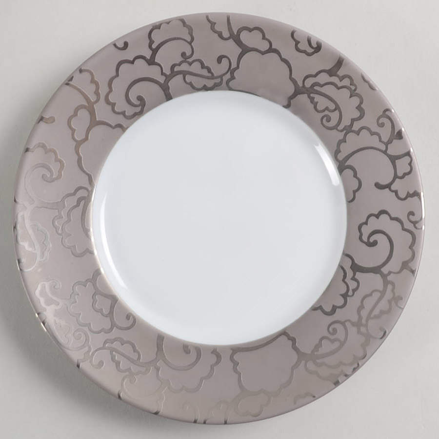 Falbala Platinum Bread & Butter Plate by Jaune de Chrome-1