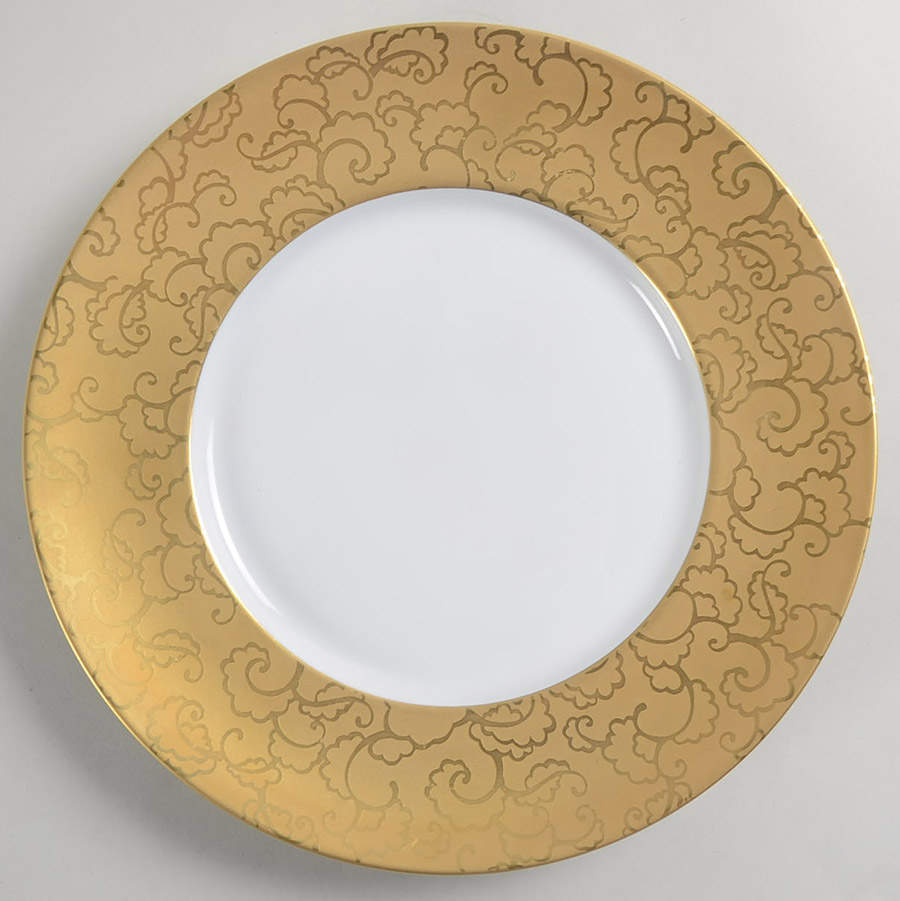 Falbala Gold Dinner Plate by Jaune de Chrome-1