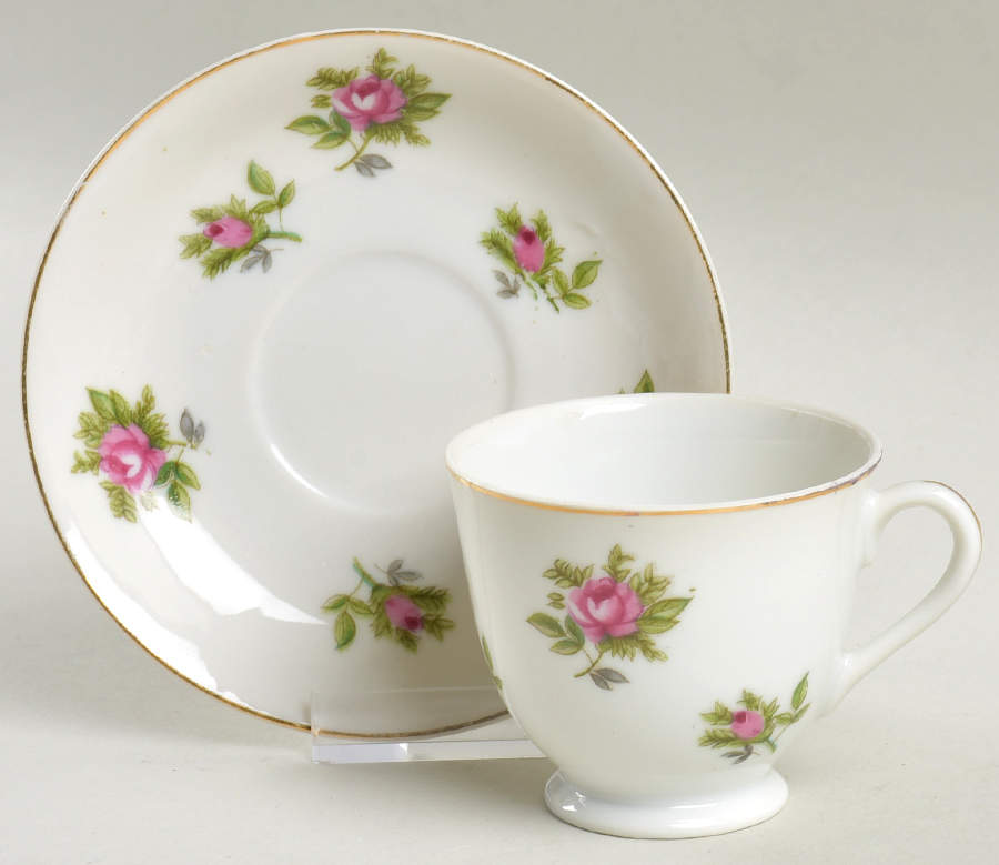 JAP1403 Footed Demitasse Cup & Saucer Set by Japan-1