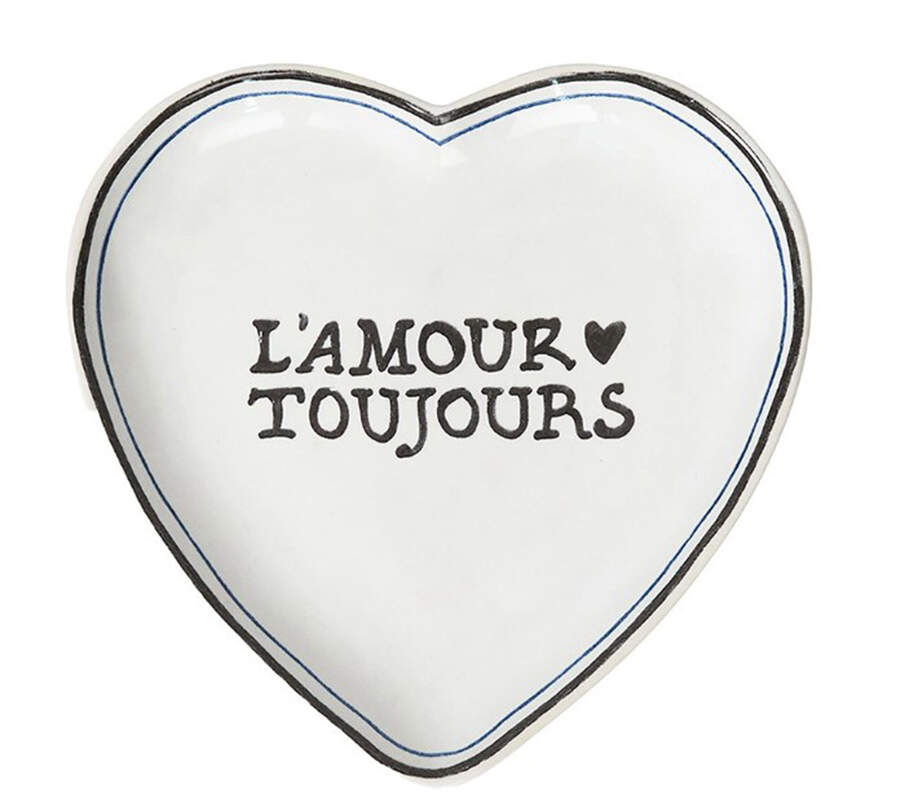 L'Amour Toujours Heart Shaped Tray by Juliska Ceramics-1