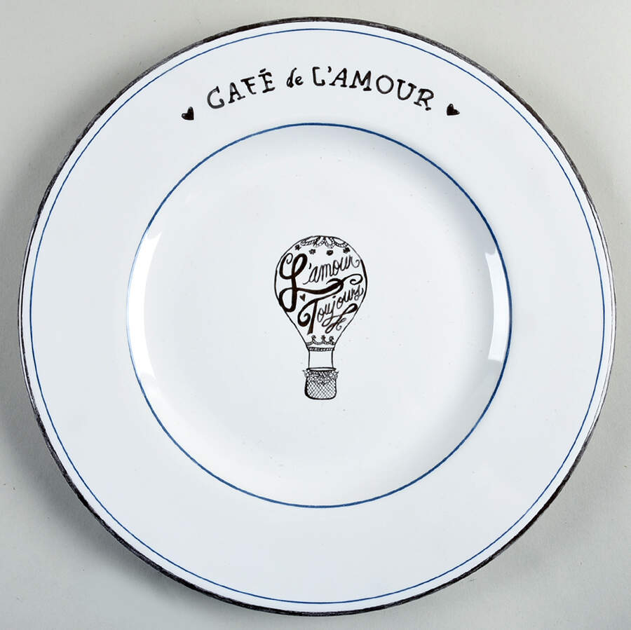 L'Amour Toujours Dinner Plate by Juliska Ceramics-1