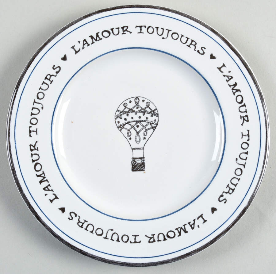 L'Amour Toujours Cocktail Plate by Juliska Ceramics-1