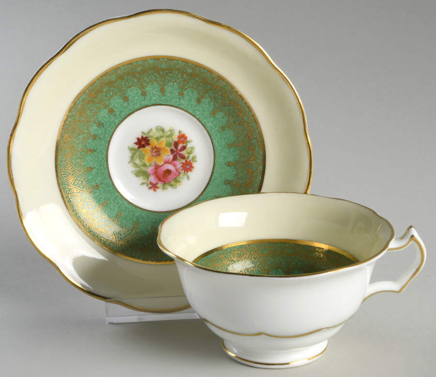 29832 Footed Cup & Saucer Set by George Jones & Sons-1