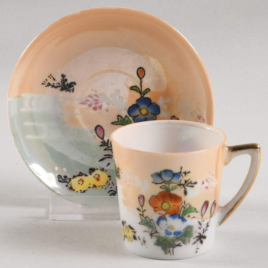 JAP1408 Flat Demitasse Cup & Saucer Set by Japan-1