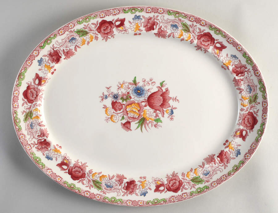 Dorchester (Smooth) 20" Oval Serving Platter by Johnson Brothers-1