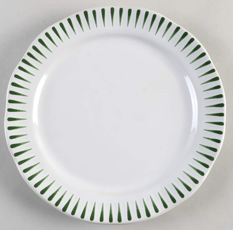 Sitio Stripe Basil Salad/Dessert Plate by Juliska Ceramics-1