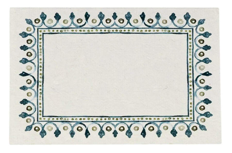 Villa Seville-Chambray (Set of 12) Paper Place Cards by Juliska Ceramics-1