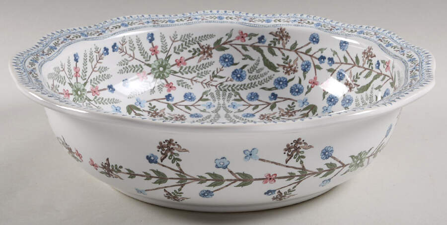 Villa Seville-Chambray 12" Round Serving Bowl by Juliska Ceramics-1
