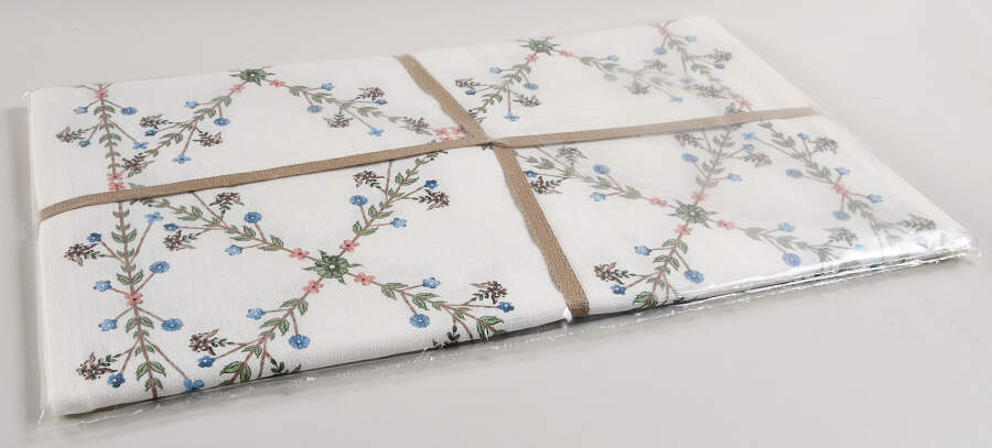 Villa Seville-Chambray 18" X 90" Cloth Table Runner by Juliska Ceramics-1