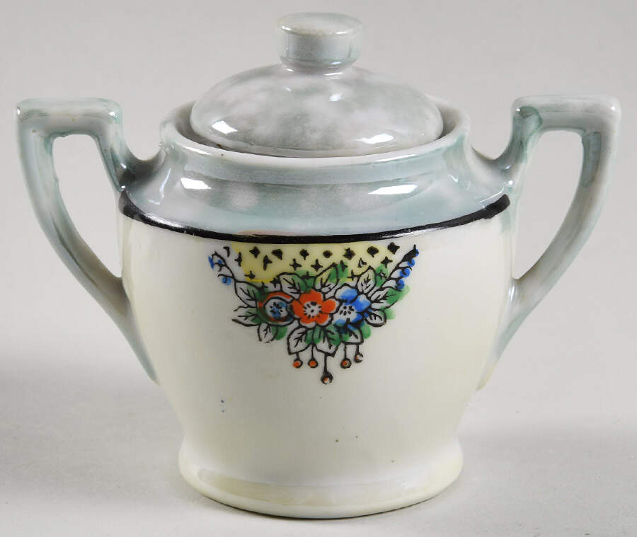 JAP1413 Child's Sugar Bowl & Lid by Japan-1