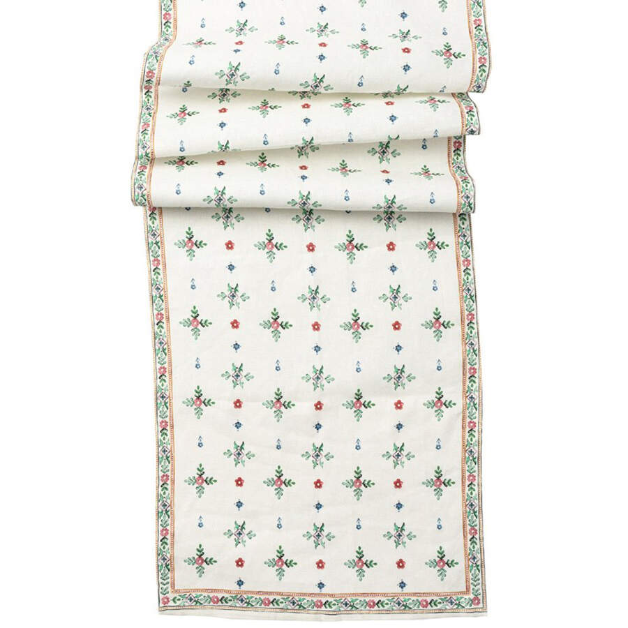 Heidi 18" X 90" Cloth Table Runner by Juliska Ceramics-1
