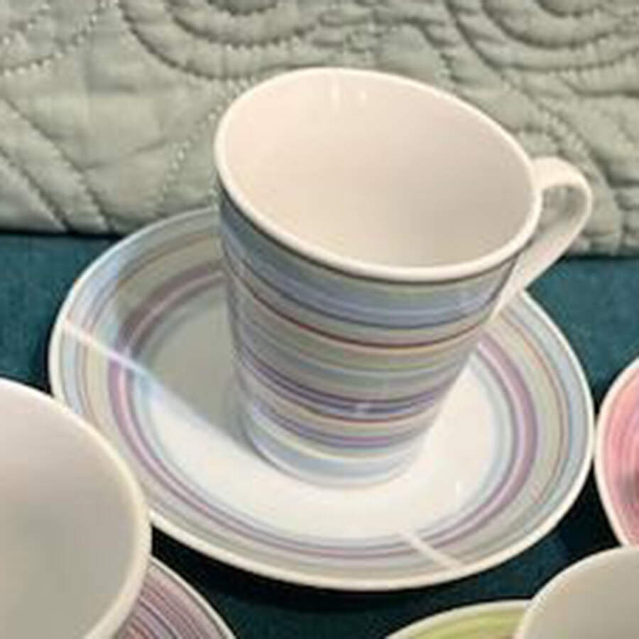 Create Flat Demitasse Cup & Saucer Set by Just Mugs-1